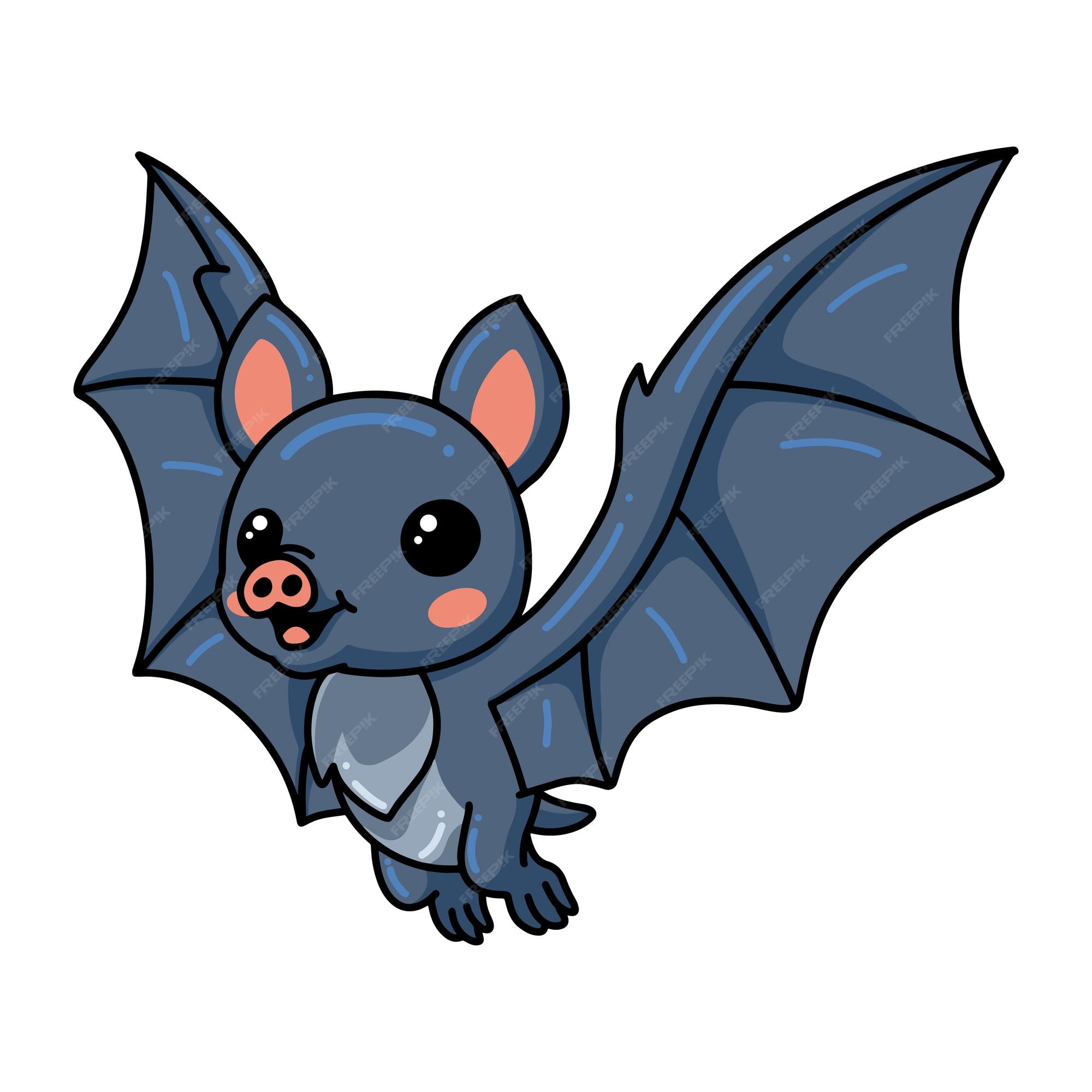 Premium Vector | Cute little bat cartoon flying Premium Vector | Cute little bat cartoon flying