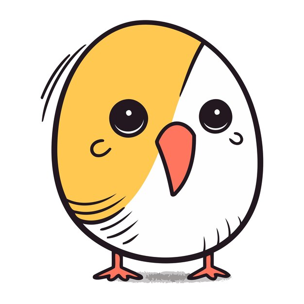 cute little bird cartoon karakter vector illustratie ontwerp eps10