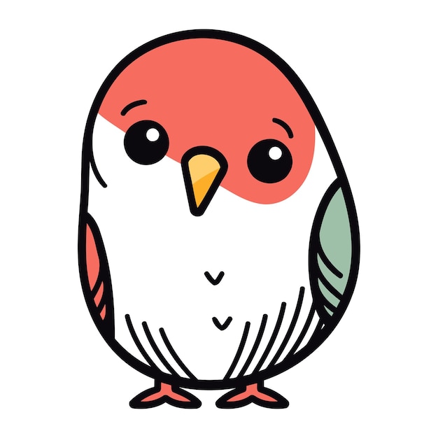 cute little bird cartoon vector illustration graphic design vector illustration graphic design