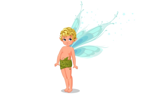 Cute little boy fairy