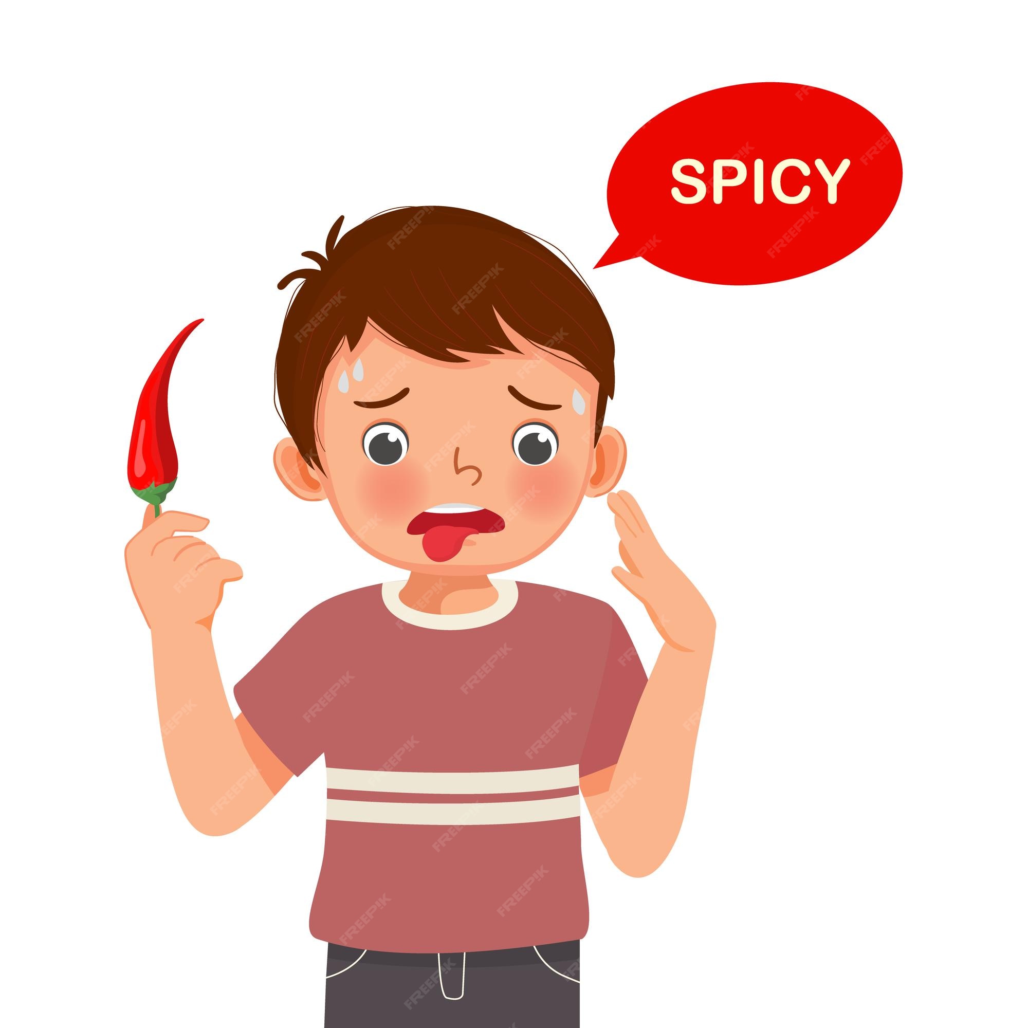 Premium Vector Cute Little Boy Holding Red Chili Pepper Showing Spicy premium-vector-cute-little-boy-holding-red-chili-pepper-showing-spicy