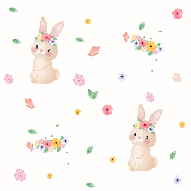 cute little bunny pattern