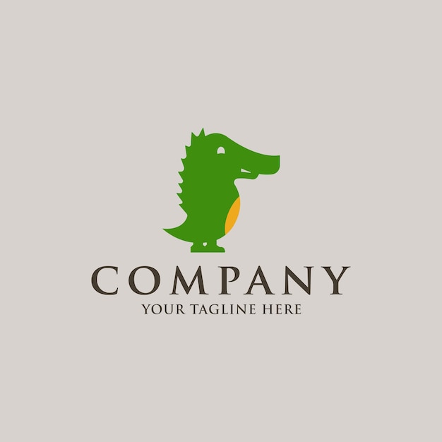 Vector cute little crocodile cartoon logo icon vector image