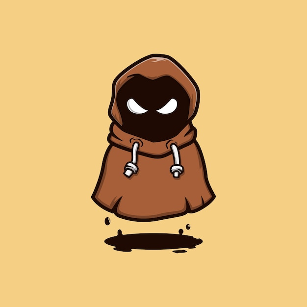 Cute little grim reaper vector illustration design