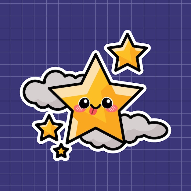 Cute little star vector