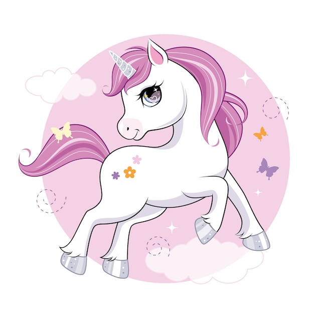 Cute little unicorn character