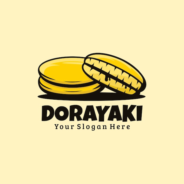 Simpatico logo dorayaki illustrazione