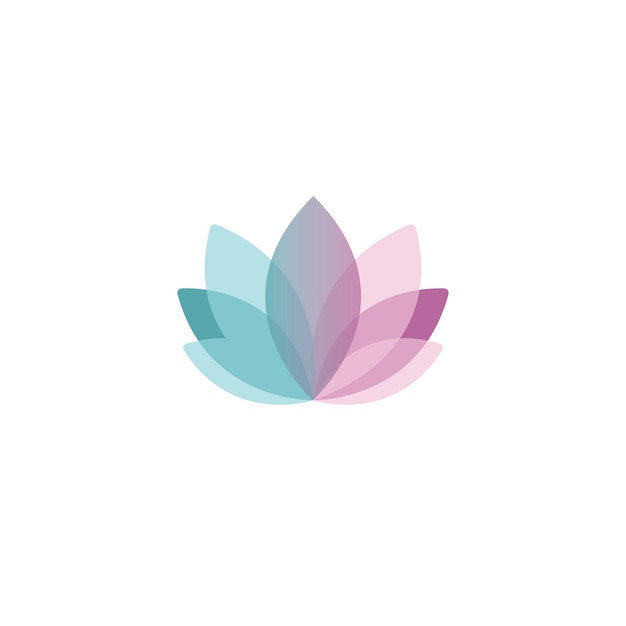 Симпатичный логотип с ярким цветком