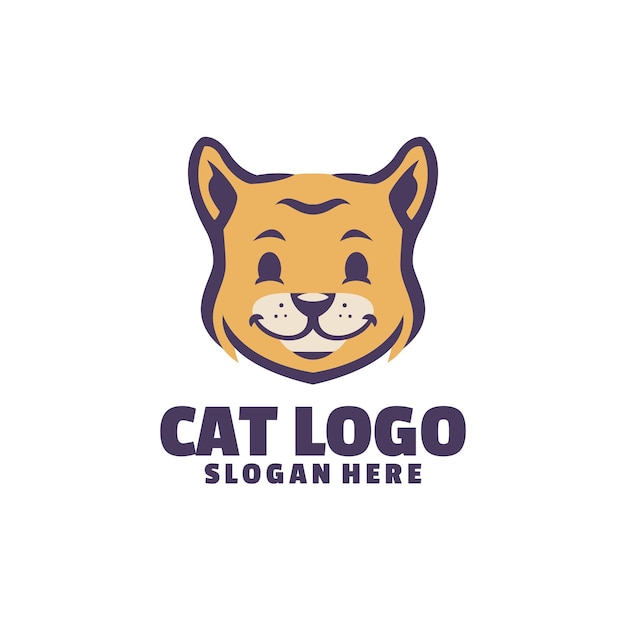 Un simpatico logo per i tuoi simpatici animali domestici. perfetto per la cura del tuo animale domestico o per la tua attività di toelettatura