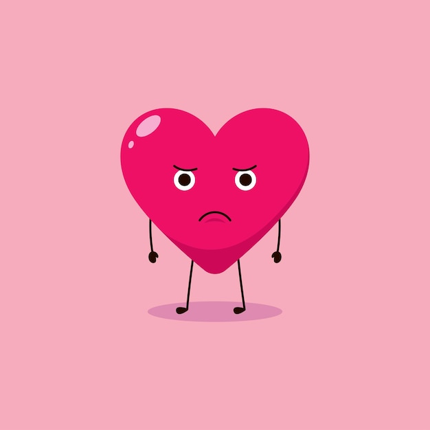 Cute Love Vector cartoon karakter illustratie eenvoudige platte ontwerpstijl