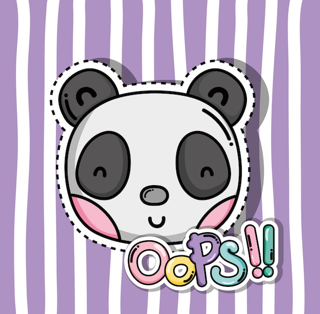 Vector cute and lovely animals card