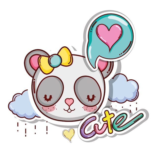 Vector cute and lovely animals card