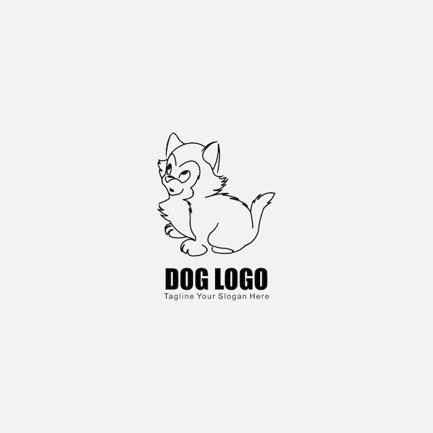 cute and lovely puppy animal graphic vector