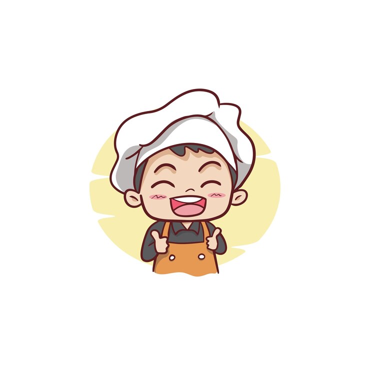 귀여운 남자 요리사