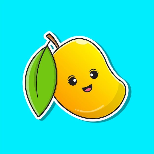 Cute Mango Illustration