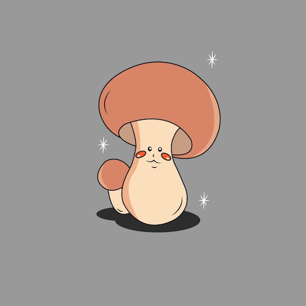 Cute Mashroom Cartoon