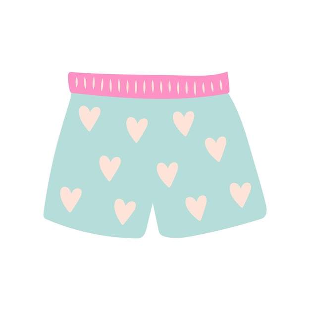 Cute men's underpants with hearts