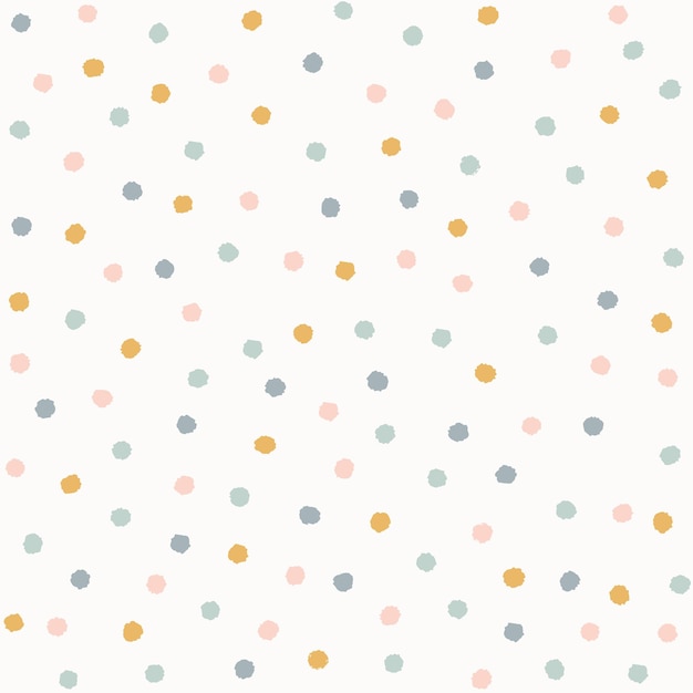 Vettore carta da parati minimalista sveglia del modello della doccia di bambino dell'invito del fondo di colore della caramella dei puntini di polka