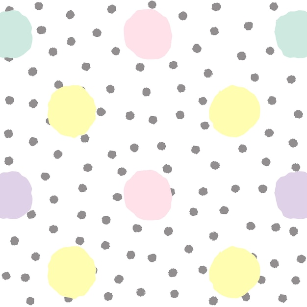 Cute minimalist polka dots candy color background invitation baby shower pattern wallpaper