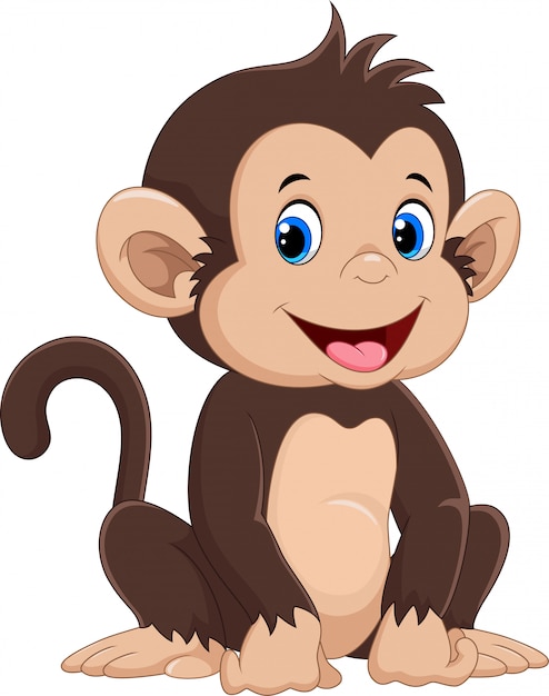 Cute monkey cartoon