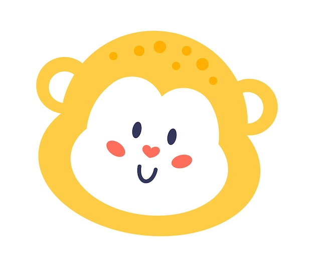 Cute Monkey Childish Design Vector illustration