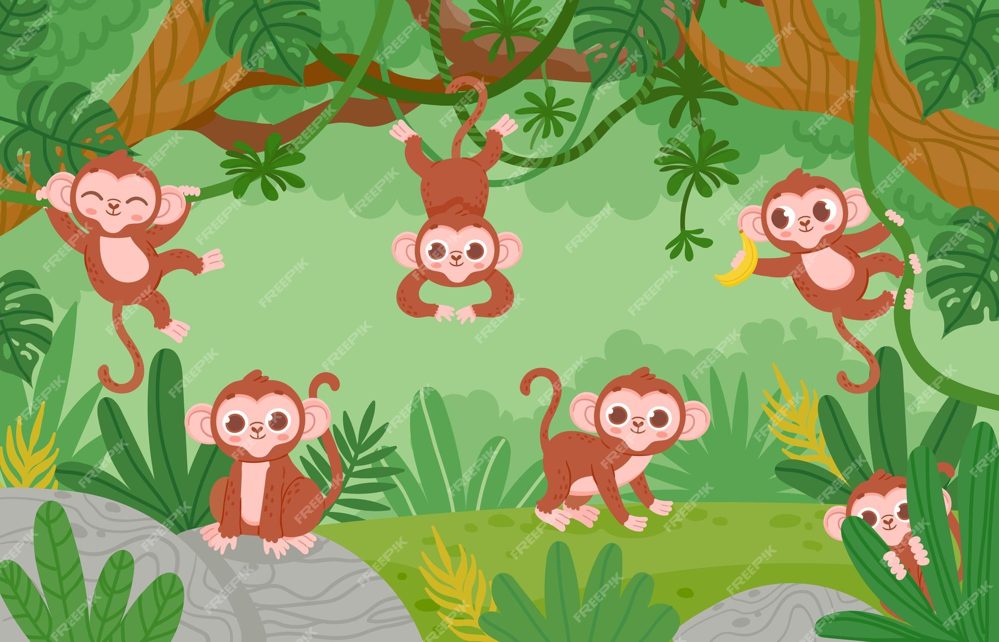 monkey in the zoo cartoon