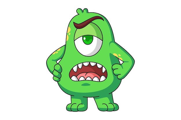 Cute Monster Cartoon Character Design