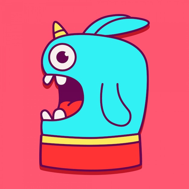 Cute monster character design