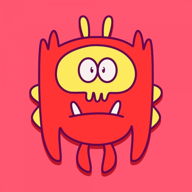 Cute monster character design