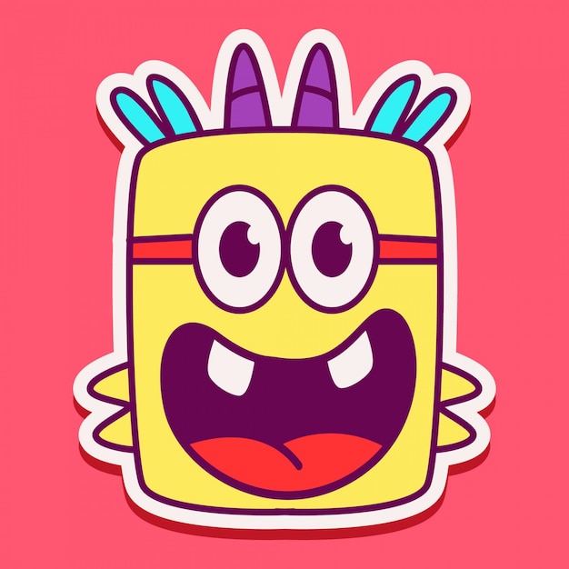 Cute monster character design