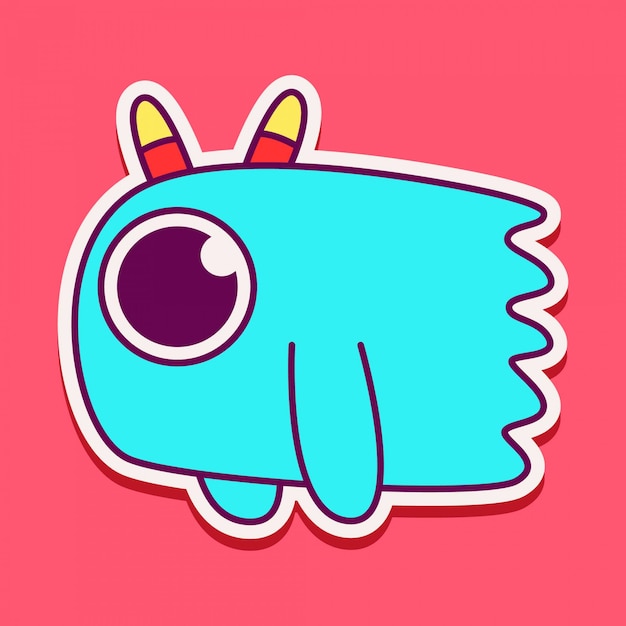 Cute monster character design