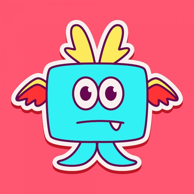 Cute monster character design