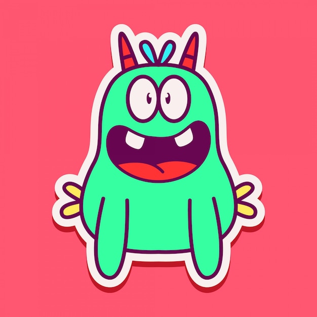 Cute monster character design