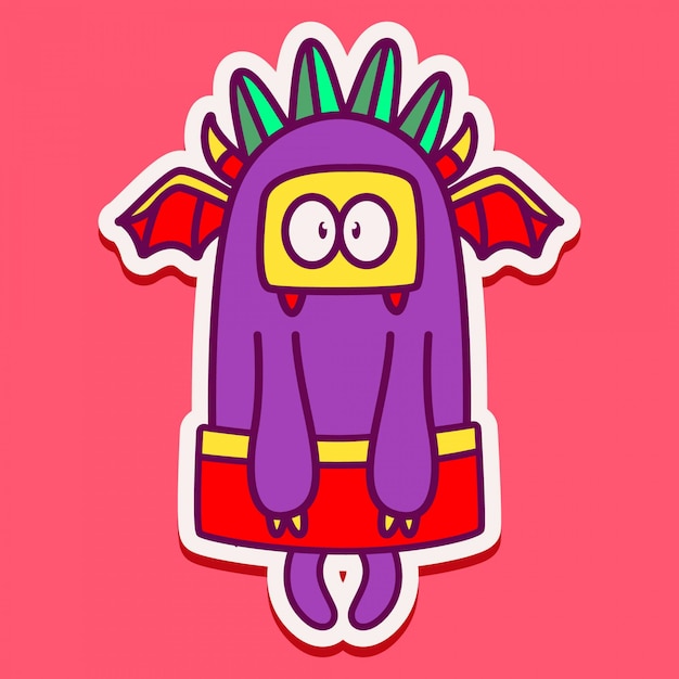 Cute monster character design