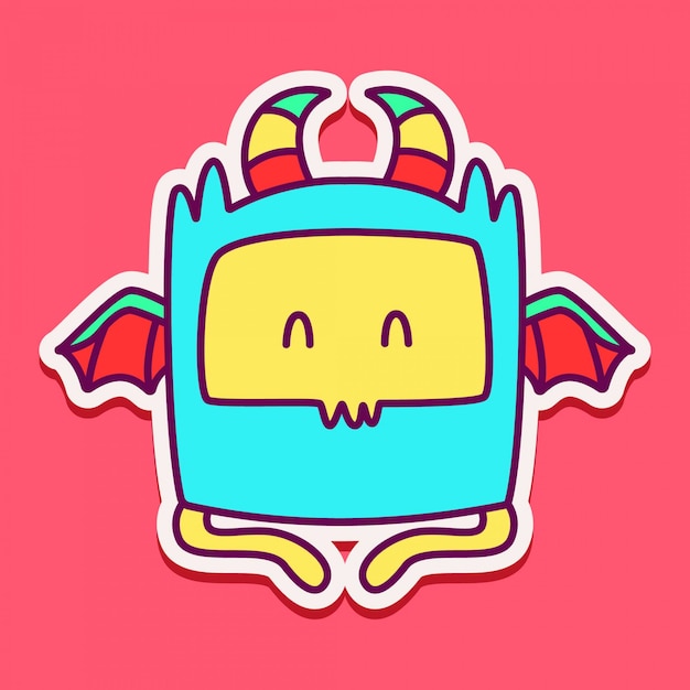 Cute monster character design