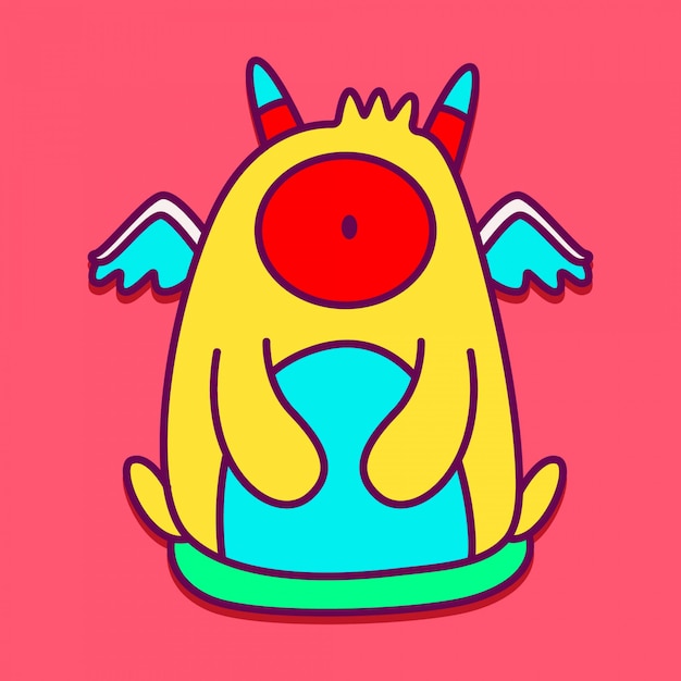 Cute monster character  templates