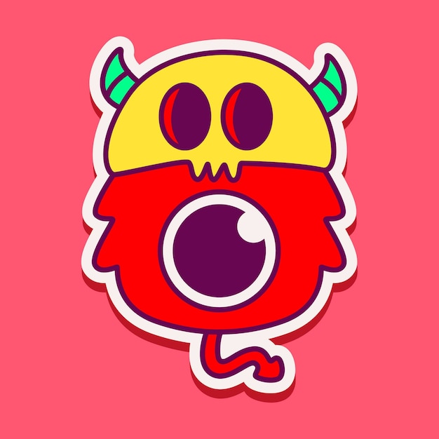 Cute monster character 