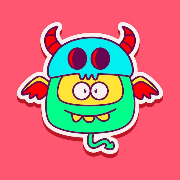 Cute monster character 