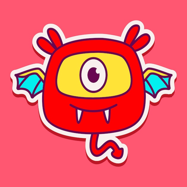 Cute monster character 