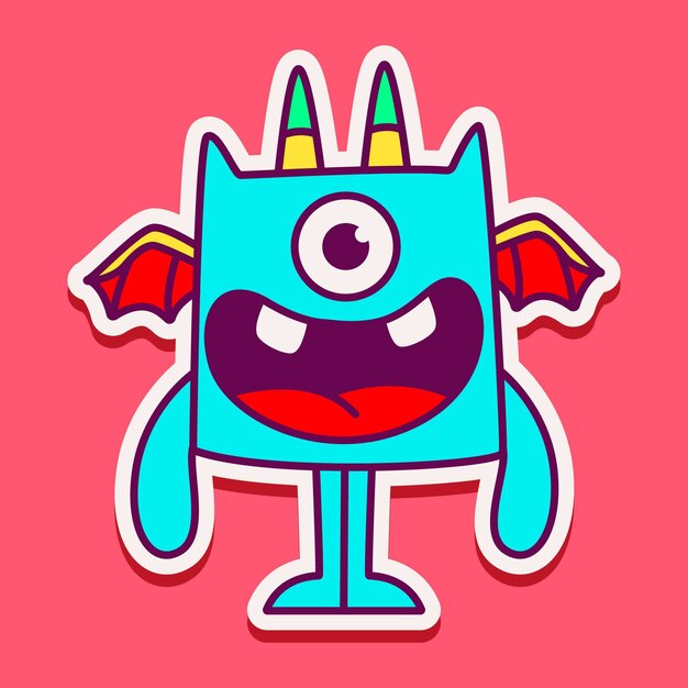 Cute monster character 