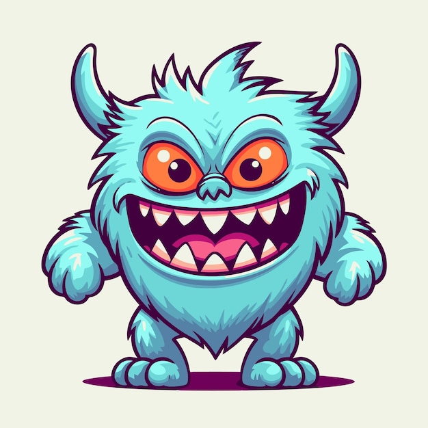 Cute monster illustration