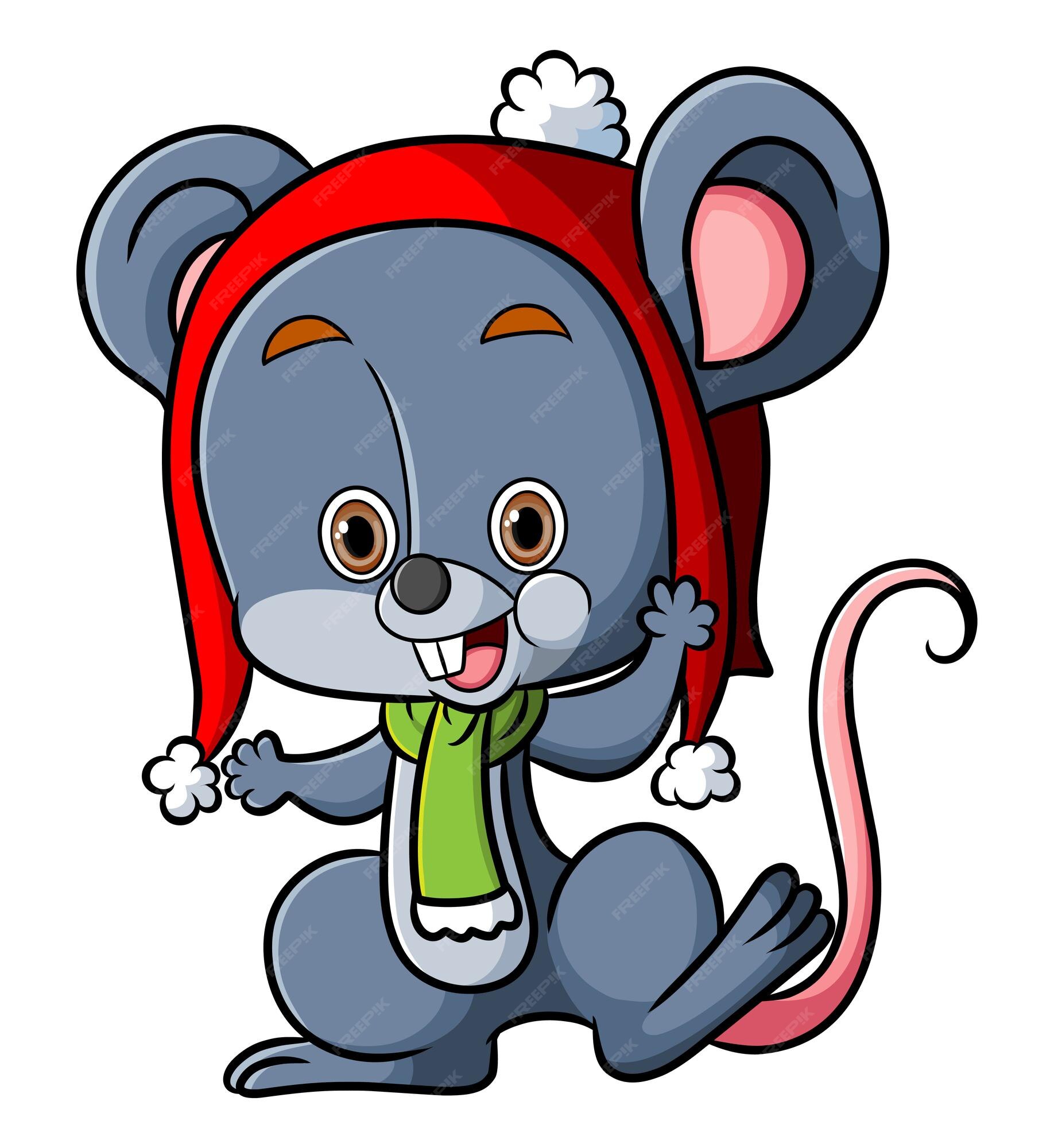 Female mouse furry, cute anime profile picture, wear