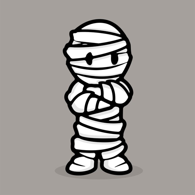 Vector cute mummy cartoon vector illustration 1