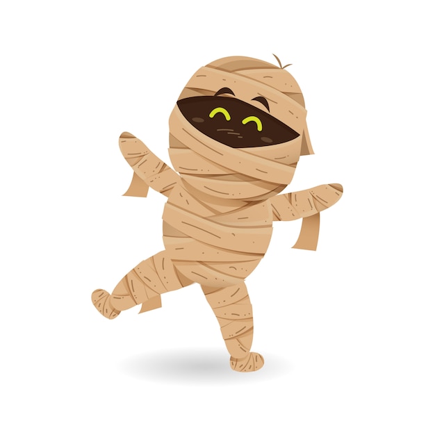 Vector cute mummy dancing