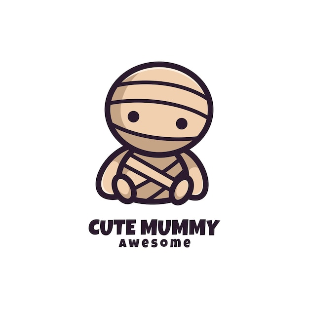Cute mummy logo