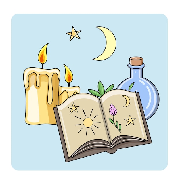 Cute Mystic Cartoon icon from Magical element collection