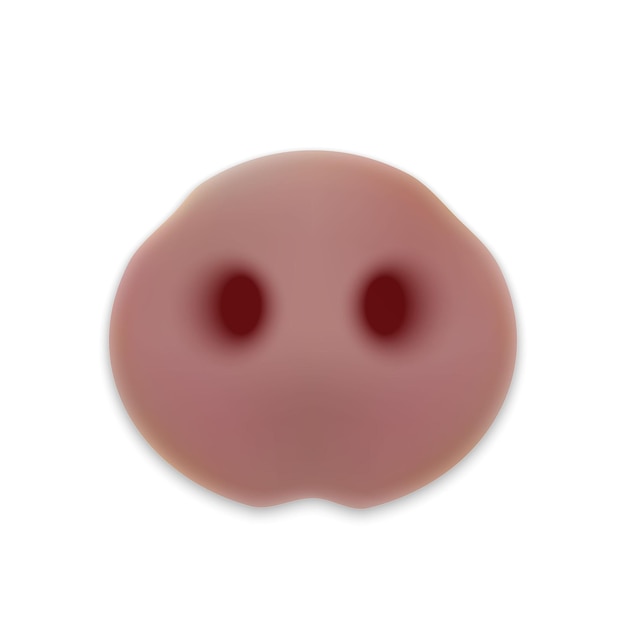 Simpatico naso di testa di maiale del piccolo piggy