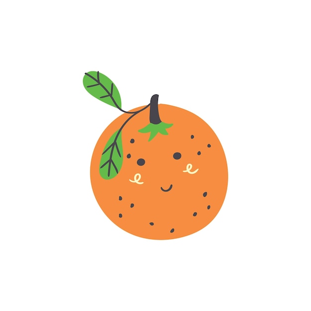 Cute orange fruit