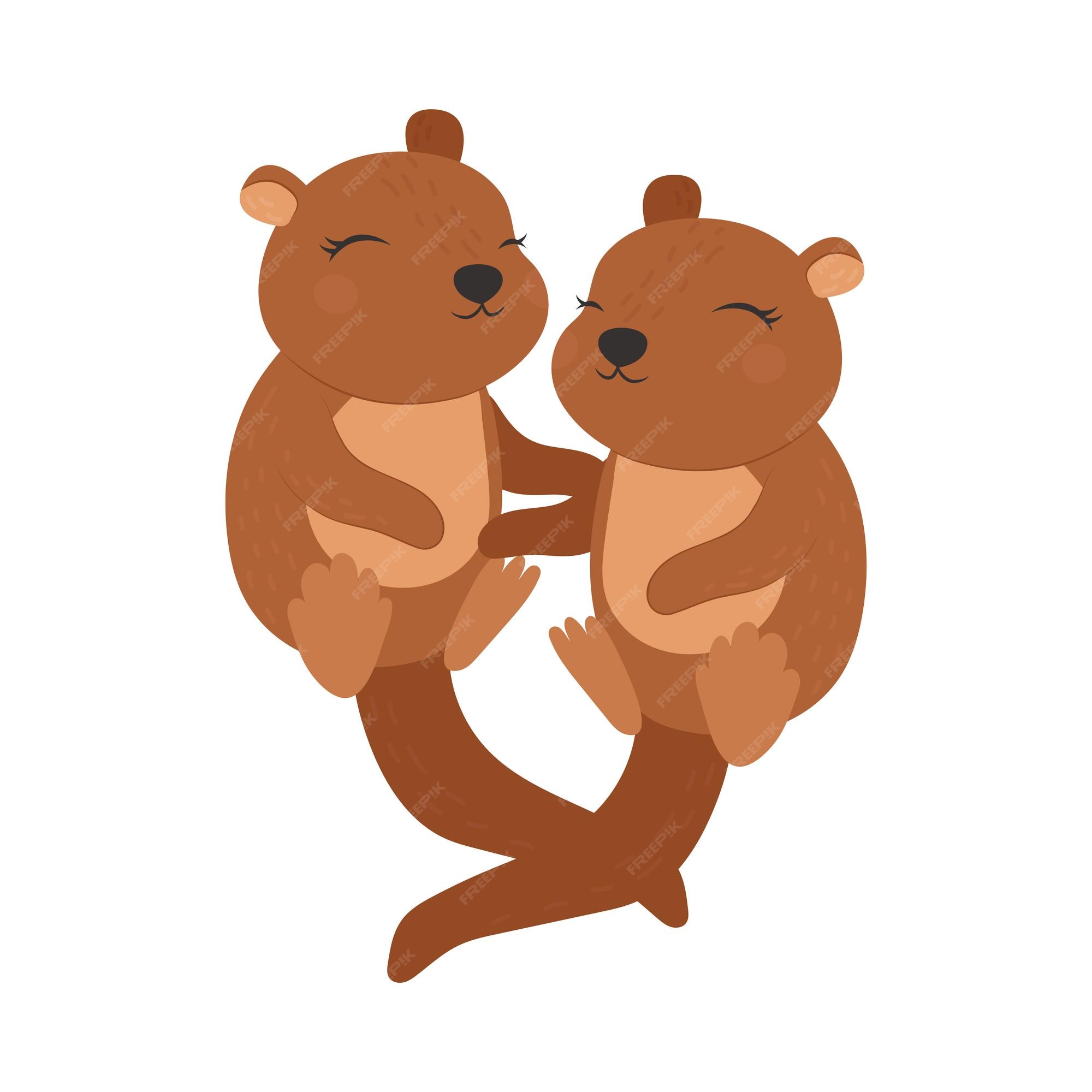 cute otter clipart