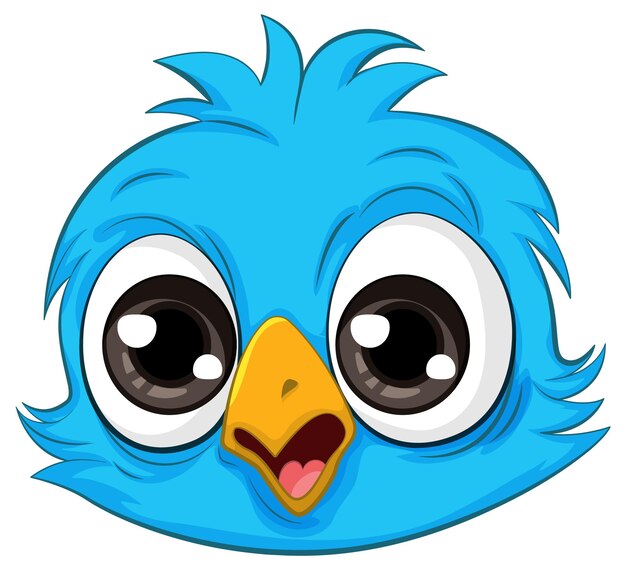 Vector cute owl chick cartoon isolated